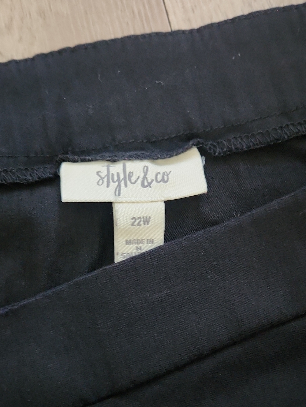 Style & Co. Black Stretch Pull-On Pants - Picture 2 of 5